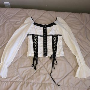 White blouse , runs a little small